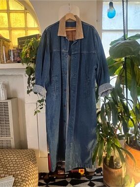 Vintagee Levi Denim Trench Coat